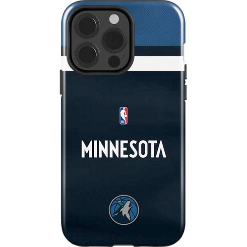 NBA Minnesota Timberwolves Jersey iPhone 15 Pro Impact Case